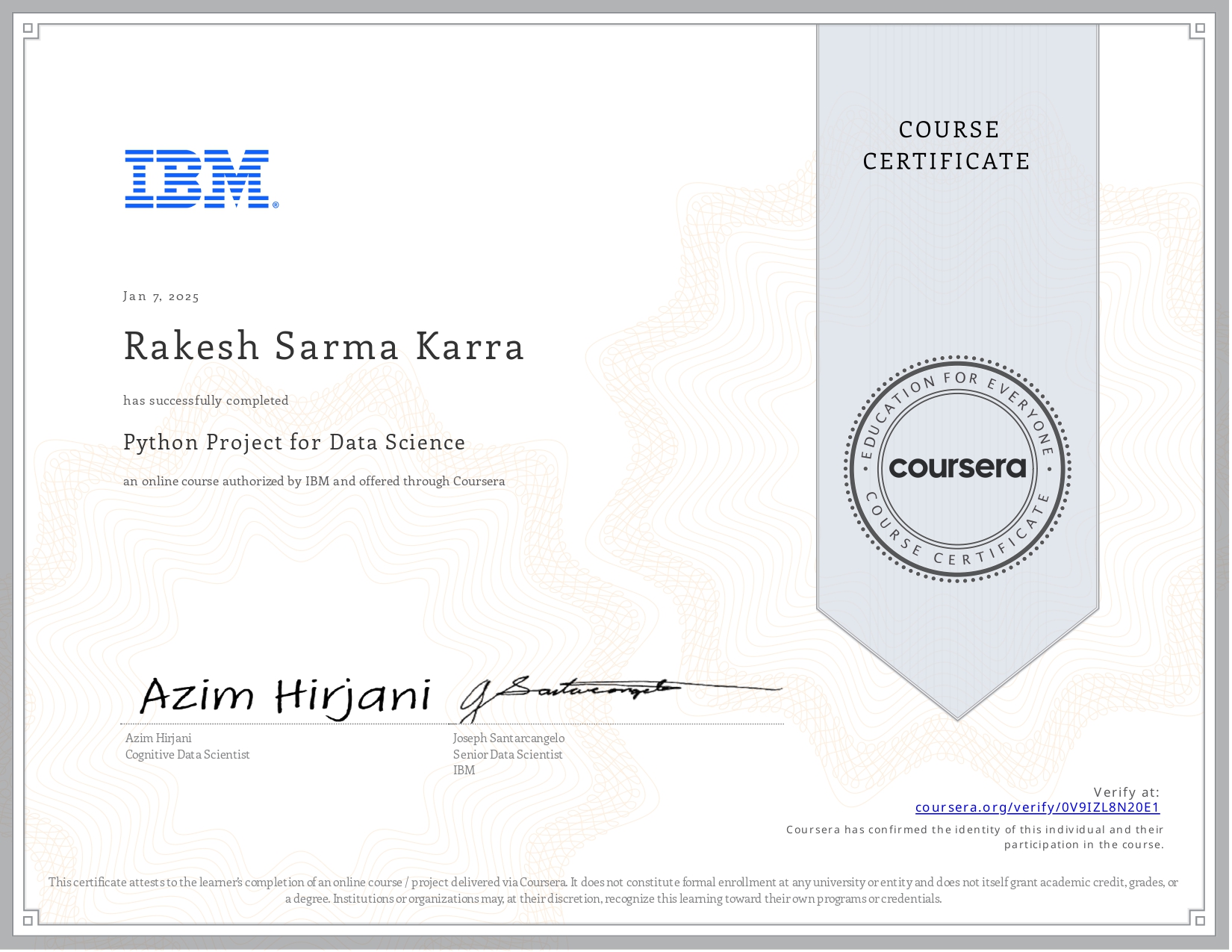 IBM Python Project for Data Science